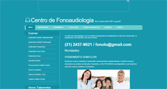 Desktop Screenshot of centrodefonoaudiologia.com