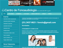 Tablet Screenshot of centrodefonoaudiologia.com